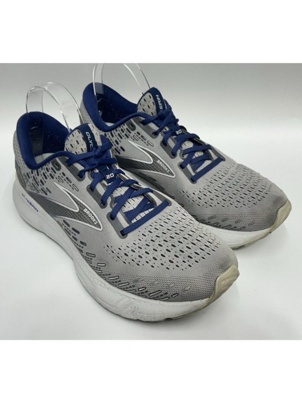 Brooks Glycerin 20 Mens Shoes Size 10.5 Grey Blue Gym Running Trainers - Picture 2 of 10